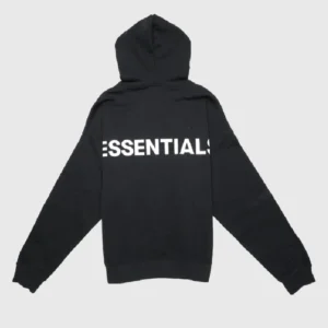 Essentials 3M Logo Pullover Hoodie Black