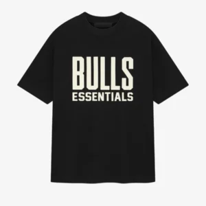 Essentials Bulls Short Tee – Black Sleeve