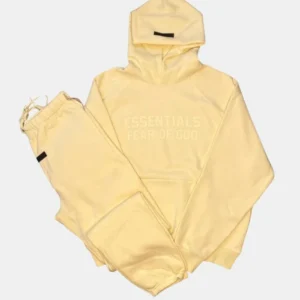 Essentials Fear of God cream Canary Tracksuit