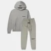 Essentials Fear of God Dark Heather Oatmeal Tracksuit