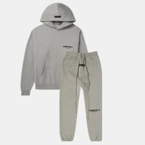 Essentials Fear of God Dark Heather Oatmeal Tracksuit