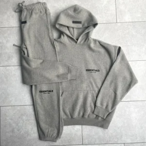 Essentials Fear of God Dark Heather Oatmeal Tracksuit
