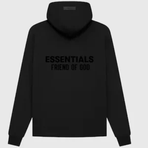Essentials Friend Of God Hoodie Black