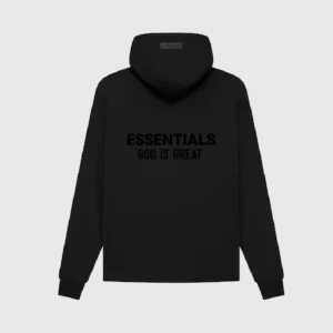 Essentials God Is Great Hoodie Black1