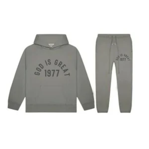 Essentials Gray God Is Great 1977 Tracksuit