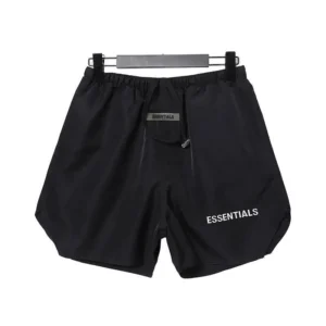 Essentials Men Black Shorts