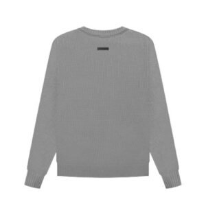 Essentials Overlapped Sweater Gray