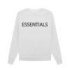 Essentials Overlapped White Sweater