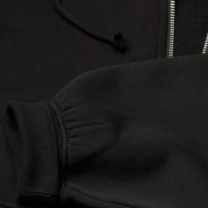 Essentials Oversized Zip-Through Hoodie Black