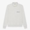 Fear of God ESSENTIALS Long Sleeve Gray Polo Sweatshirt