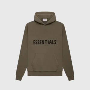 Fear of God Essentials Knit Hoodie Pullover Brown