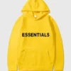 Fear of God Hoodie Essentials Yellow